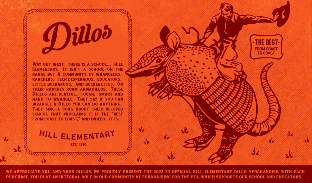 Hill Elementary Dillos - Established 1970